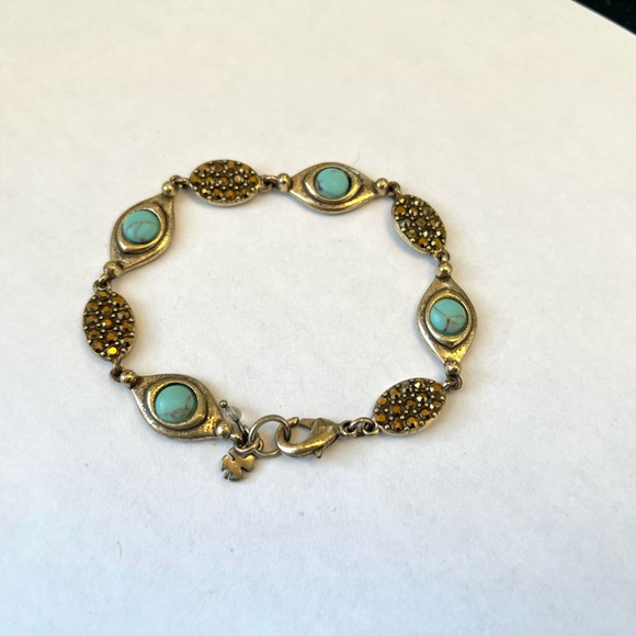 Lucky Brand Jewelry - Lucky Brand Gold and Turquoise Bracelet